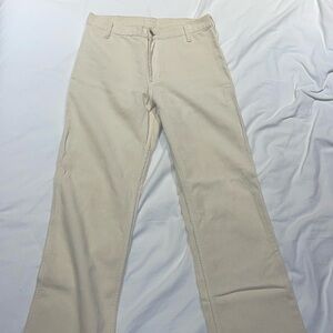 Brandy Melville J. Galt Corduroy Cream Colored Pants